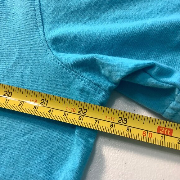 Born Fly Men’s T-Shirt XL Light Blue 100% Cotton Fly Heritage Graphic Tee - Picture 7 of 10